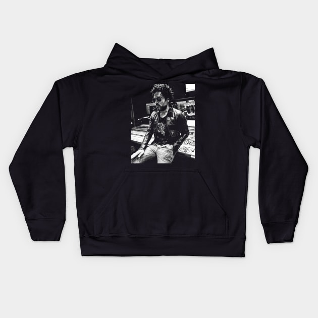 Lenny's Lyrics Laid Bare Embrace the Icon's Essence in Fabric Kids Hoodie by Thunder Lighthouse